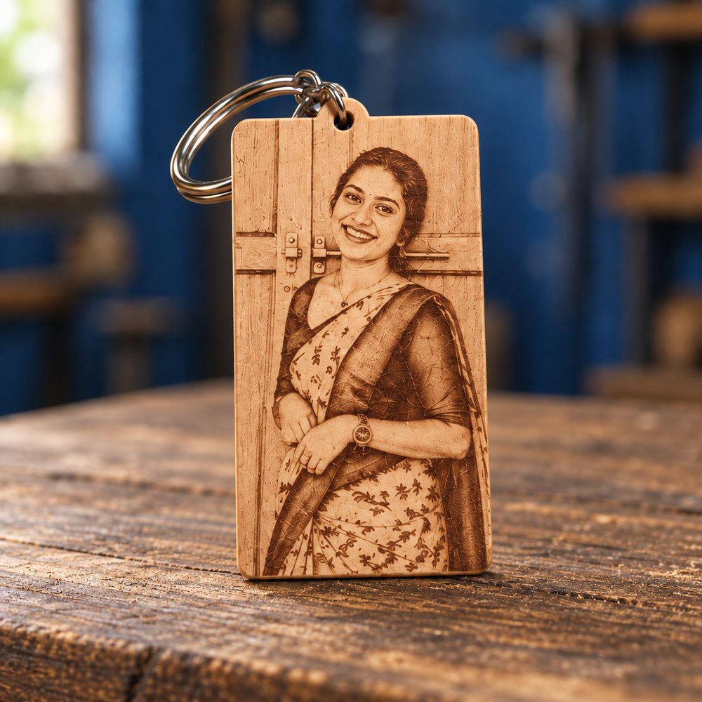 Portrait photo keytag